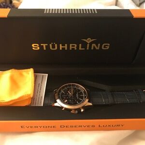 Stuhrling mens watch 3975L.7 new